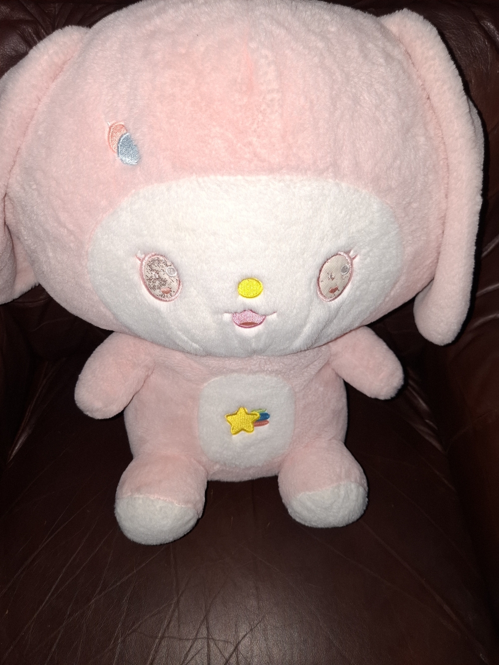 Sanrio My Melody Plush - Light Pink with White Face & Yellow Nose